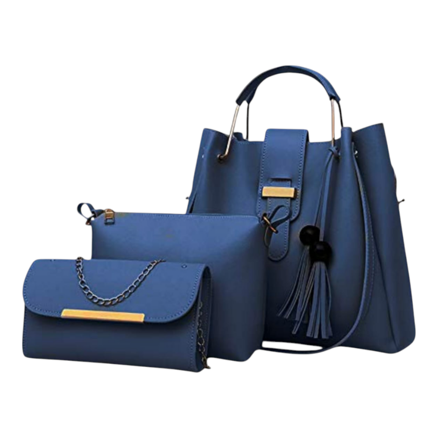 Ladies 3 PCS Synthetic Leather Handbags Set